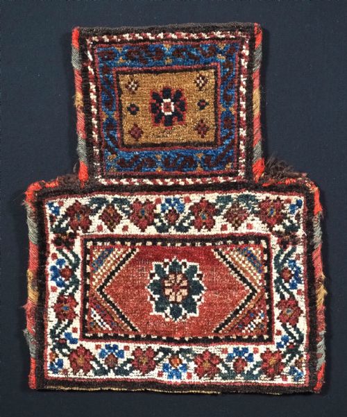 Antique Salt-bag (Namakdan) from the Varamin Region Nomads, Circa 1900.