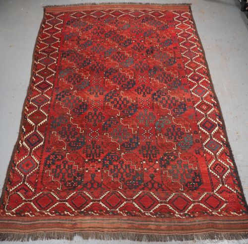 Antique Ersari Turkmen Main Carpet, Superb Colour, Circa 1870.
