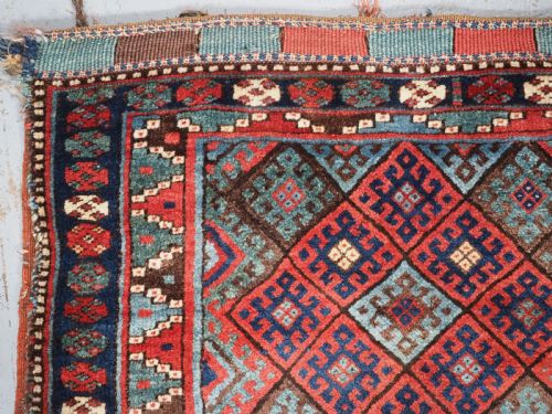 fig 1. ANTIQUE JAF KURD SADDLEBAG, THICK FULL PILE, CIRCA 1890.