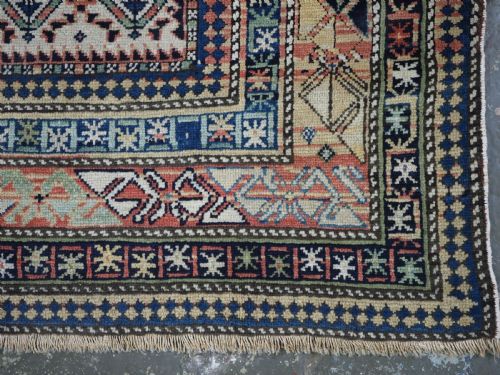 ANTIQUE CAUCASIAN DAGESTAN PRAYER RUG IVORY GROUND WITH FLORAL LATTICE CIRCA 1880 - ADDITIONAL PHOTO 8