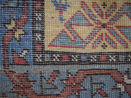 ANTIQUE CAUCASIAN KARABAGH REGION RUNNER WITH DIAGONAL BOTEH DESIGN CIRCA 1880 - ADDITIONAL PHOTO 16