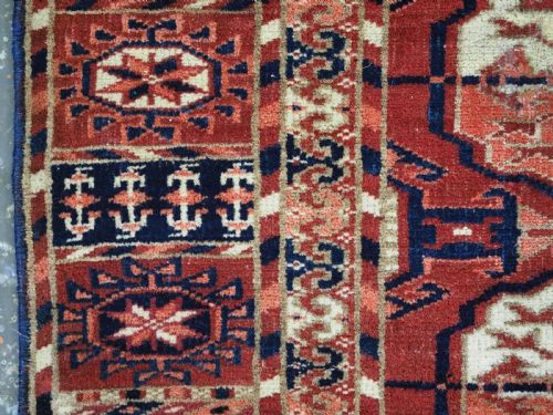 ANTIQUE TEKKE TURKMEN DOWRY RUG OF SMALL SIZE AND VERY FINE WEAVE CIRCA 1880 - ADDITIONAL PHOTO 7