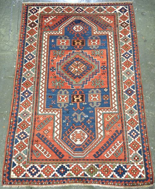 Antique Caucasian Sewan Kazak Rug of Classic Design, Circa 1890.