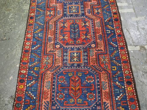 ANTIQUE KURDISH OR SOUTH CAUCASIAN RUNNER WITH GARDEN DESIGN SUPERB CONDITION CIRCA 1920 - ADDITIONAL PHOTO 5