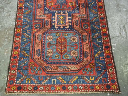 ANTIQUE KURDISH OR SOUTH CAUCASIAN RUNNER WITH GARDEN DESIGN SUPERB CONDITION CIRCA 1920 - ADDITIONAL PHOTO 7