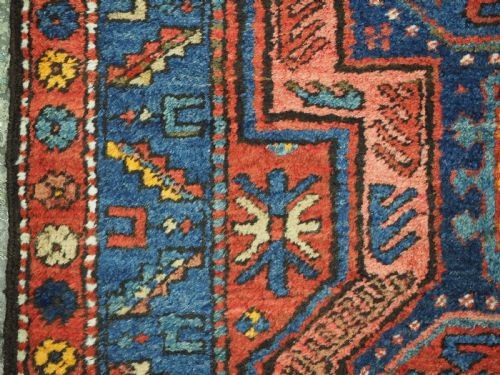 ANTIQUE KURDISH OR SOUTH CAUCASIAN RUNNER WITH GARDEN DESIGN SUPERB CONDITION CIRCA 1920 - ADDITIONAL PHOTO 9