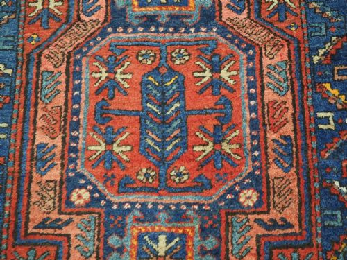 ANTIQUE KURDISH OR SOUTH CAUCASIAN RUNNER WITH GARDEN DESIGN SUPERB CONDITION CIRCA 1920 - ADDITIONAL PHOTO 11
