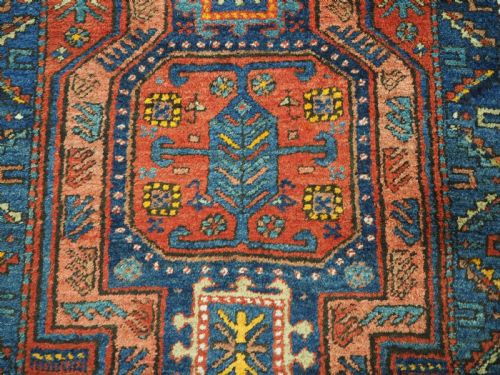 ANTIQUE KURDISH OR SOUTH CAUCASIAN RUNNER WITH GARDEN DESIGN SUPERB CONDITION CIRCA 1920 - ADDITIONAL PHOTO 12