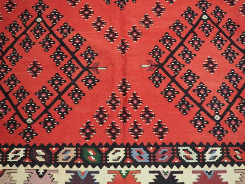 ANTIQUE PIROT SARKOY KILIM OF CLASSIC DESIGN EXCELLENT CONDITION CIRCA 1920 - ADDITIONAL PHOTO 9