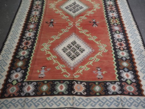 ANTIQUE PIROT SARKOY KILIM OF SCARCE DESIGN EXCELLENT COLOURS CIRCA 1920 - ADDITIONAL PHOTO 4