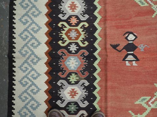 ANTIQUE PIROT SARKOY KILIM OF SCARCE DESIGN EXCELLENT COLOURS CIRCA 1920 - ADDITIONAL PHOTO 6