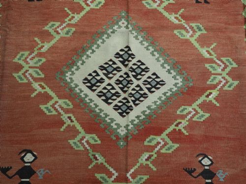 ANTIQUE PIROT SARKOY KILIM OF SCARCE DESIGN EXCELLENT COLOURS CIRCA 1920 - ADDITIONAL PHOTO 7