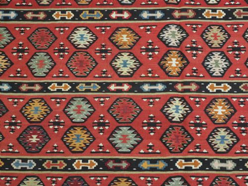 ANTIQUE PIROT SARKOY KILIM OF FINE BANDED DESIGN LARGE SIZE SUPERB CONDITION CIRCA 1920 - ADDITIONAL PHOTO 8