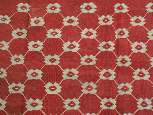 ANTIQUE PIROT SARKOY KILIM OF SCARCE LATTICE DESIGN SUPERB CONDITION CIRCA 1920 - ADDITIONAL PHOTO 7