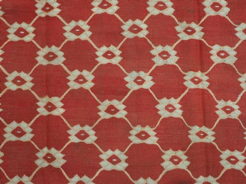 ANTIQUE PIROT SARKOY KILIM OF SCARCE LATTICE DESIGN SUPERB CONDITION CIRCA 1920 - ADDITIONAL PHOTO 8