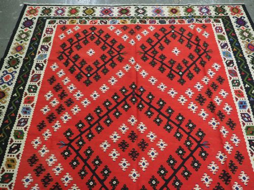 ANTIQUE PIROT SARKOY KILIM OF CLASSIC DESIGN EXCELLENT CONDITION CIRCA 1920 - ADDITIONAL PHOTO 2