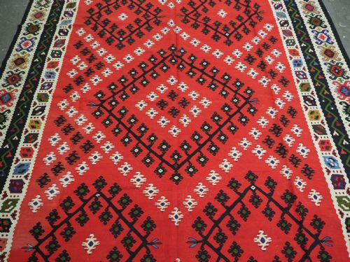 ANTIQUE PIROT SARKOY KILIM OF CLASSIC DESIGN EXCELLENT CONDITION CIRCA 1920 - ADDITIONAL PHOTO 3