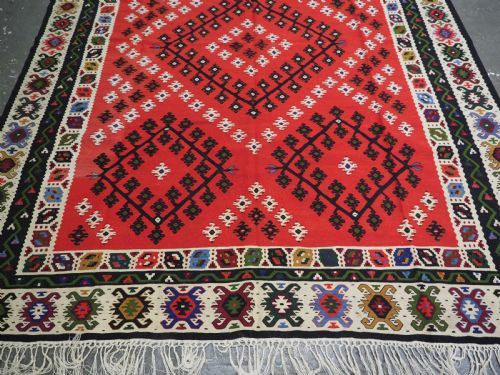 ANTIQUE PIROT SARKOY KILIM OF CLASSIC DESIGN EXCELLENT CONDITION CIRCA 1920 - ADDITIONAL PHOTO 4