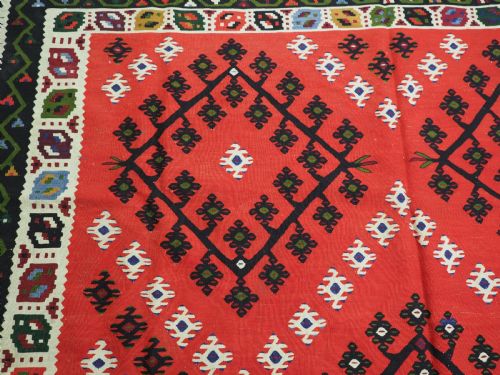 ANTIQUE PIROT SARKOY KILIM OF CLASSIC DESIGN EXCELLENT CONDITION CIRCA 1920 - ADDITIONAL PHOTO 7