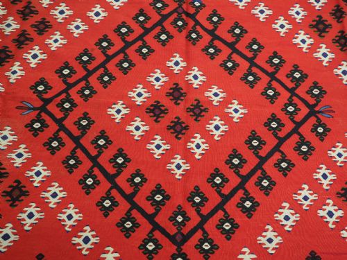 ANTIQUE PIROT SARKOY KILIM OF CLASSIC DESIGN EXCELLENT CONDITION CIRCA 1920 - ADDITIONAL PHOTO 9