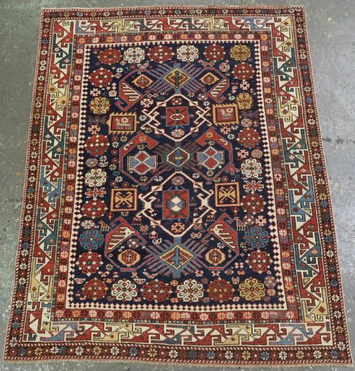 Antique Caucasian Kuba Shirvan Rug, Outstanding Example of 'Bird Tree' Design. Circa 1880.