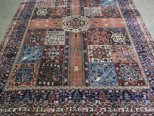 ANTIQUE TURKISH KULA CARPET WITH 'PERSIAN GARDEN' DESIGN GREAT CONDITION CIRCA 1900 - ADDITIONAL PHOTO 4