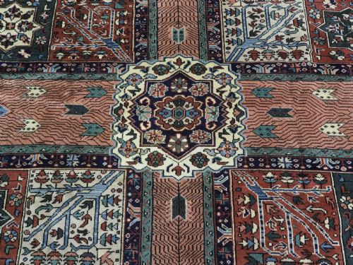 ANTIQUE TURKISH KULA CARPET WITH 'PERSIAN GARDEN' DESIGN GREAT CONDITION CIRCA 1900 - ADDITIONAL PHOTO 9
