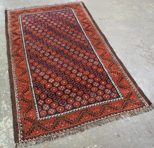 ANTIQUE BALUCH RUG WITH SCARCE REPEAT SMALL OCTAGON DESIGN CIRCA 1900 - ADDITIONAL PHOTO 1