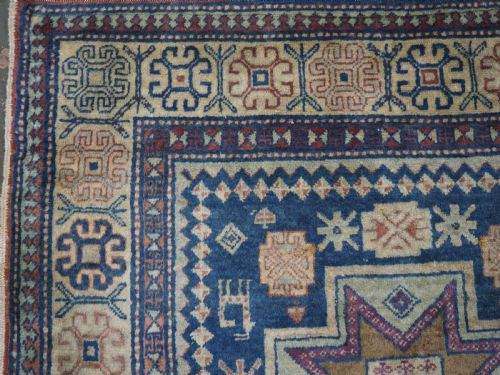 ANTIQUE CAUCASIAN ARMENIAN ERIVAN RUG WITH STAR DESIGN CIRCA 1900 - ADDITIONAL PHOTO 5