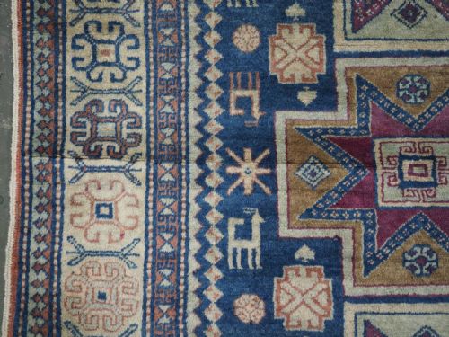 ANTIQUE CAUCASIAN ARMENIAN ERIVAN RUG WITH STAR DESIGN CIRCA 1900 - ADDITIONAL PHOTO 6