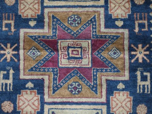 ANTIQUE CAUCASIAN ARMENIAN ERIVAN RUG WITH STAR DESIGN CIRCA 1900 - ADDITIONAL PHOTO 8