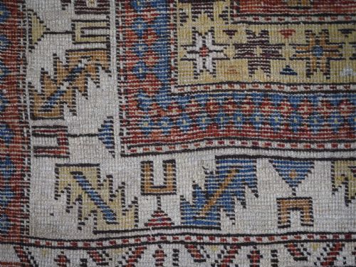 ANTIQUE CAUCASIAN EAST CAUCASIAN SHIRVAN BAKU RUG OF SMALL SIZE CIRCA 1900 - ADDITIONAL PHOTO 13