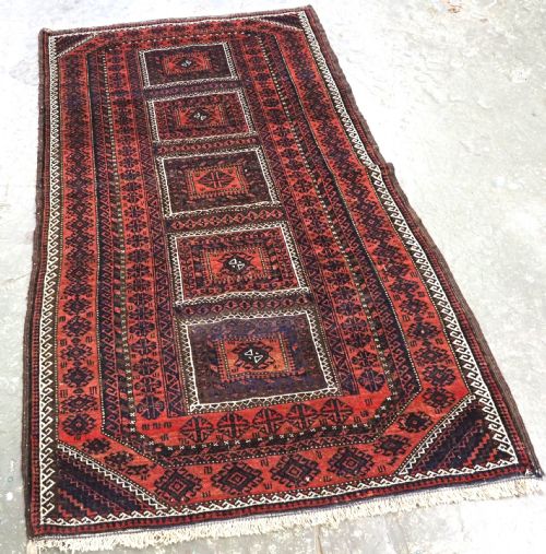 ANTIQUE MAHDAD KHANI BALUCH RUG KHORASAN PROVIENCE EXCELLENT CONDITION CIRCA 1900 - ADDITIONAL PHOTO 1