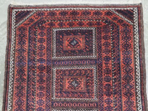 ANTIQUE MAHDAD KHANI BALUCH RUG KHORASAN PROVIENCE EXCELLENT CONDITION CIRCA 1900 - ADDITIONAL PHOTO 2