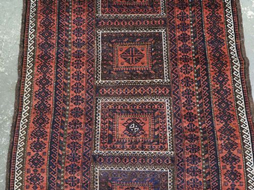 ANTIQUE MAHDAD KHANI BALUCH RUG KHORASAN PROVIENCE EXCELLENT CONDITION CIRCA 1900 - ADDITIONAL PHOTO 3