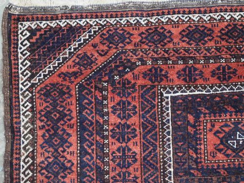 ANTIQUE MAHDAD KHANI BALUCH RUG KHORASAN PROVIENCE EXCELLENT CONDITION CIRCA 1900 - ADDITIONAL PHOTO 5