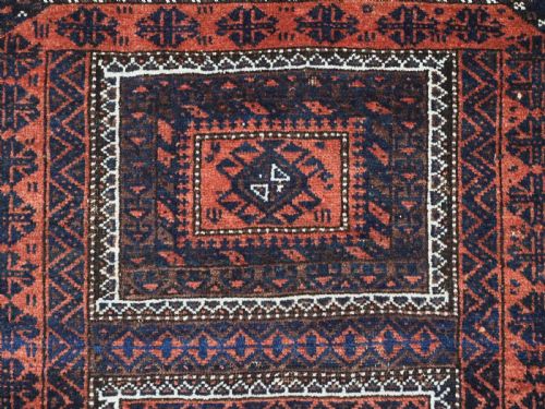 ANTIQUE MAHDAD KHANI BALUCH RUG KHORASAN PROVIENCE EXCELLENT CONDITION CIRCA 1900 - ADDITIONAL PHOTO 7