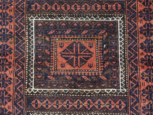 ANTIQUE MAHDAD KHANI BALUCH RUG KHORASAN PROVIENCE EXCELLENT CONDITION CIRCA 1900 - ADDITIONAL PHOTO 8