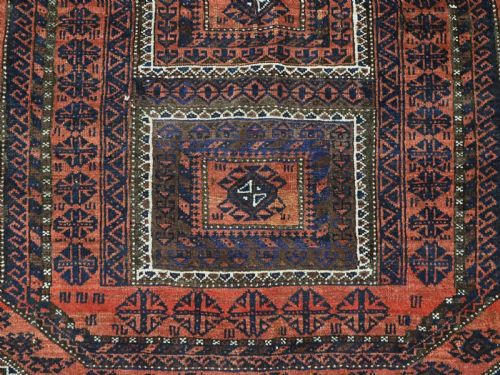 ANTIQUE MAHDAD KHANI BALUCH RUG KHORASAN PROVIENCE EXCELLENT CONDITION CIRCA 1900 - ADDITIONAL PHOTO 9