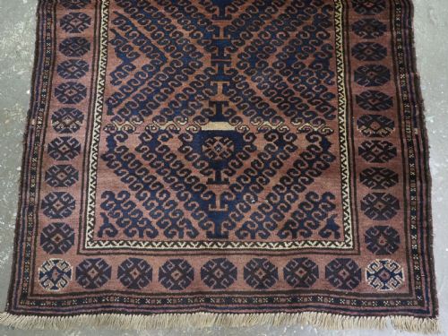 ANTIQUE AFGHAN ADRASKHAN BALUCH RUG WITH 'MUSHWANI' DESIGN CIRCA 190020 - ADDITIONAL PHOTO 5