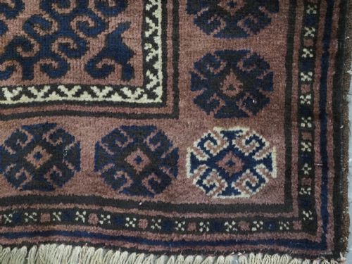 ANTIQUE AFGHAN ADRASKHAN BALUCH RUG WITH 'MUSHWANI' DESIGN CIRCA 190020 - ADDITIONAL PHOTO 10