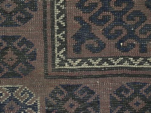 ANTIQUE AFGHAN ADRASKHAN BALUCH RUG WITH 'MUSHWANI' DESIGN CIRCA 190020 - ADDITIONAL PHOTO 11
