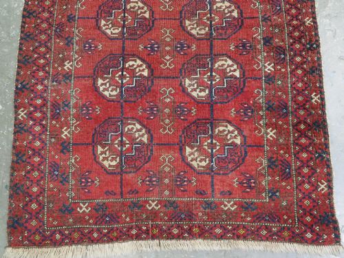 ANTIQUE BALUCH PRYER RUG OF RARE TYPE POSSIBLY SARAKH GROUP CIRCA 1880 - ADDITIONAL PHOTO 4