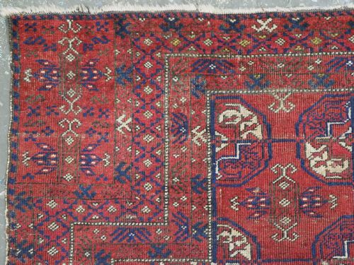 ANTIQUE BALUCH PRYER RUG OF RARE TYPE POSSIBLY SARAKH GROUP CIRCA 1880 - ADDITIONAL PHOTO 5