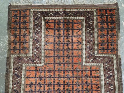 ANTIQUE BALUCH PRYER RUG KHORASSAN REGION UNUSUAL COLOUR CIRCA 1900 - ADDITIONAL PHOTO 2