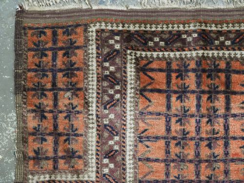 ANTIQUE BALUCH PRYER RUG KHORASSAN REGION UNUSUAL COLOUR CIRCA 1900 - ADDITIONAL PHOTO 5