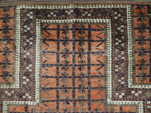 ANTIQUE BALUCH PRYER RUG KHORASSAN REGION UNUSUAL COLOUR CIRCA 1900 - ADDITIONAL PHOTO 7