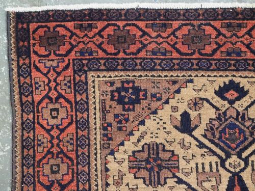 ANTIQUE BALUCH FERDOWS REGION RUG CAMEL GROUND TREE DESIGN LATE 19TH CENTURY - ADDITIONAL PHOTO 5