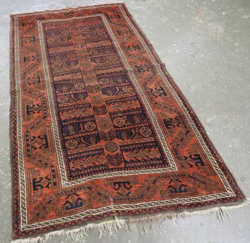fig 1. ANTIQUE KHORASAN BALUCH, TOTEMIC TREE DESIGN, CIRCA 1890.