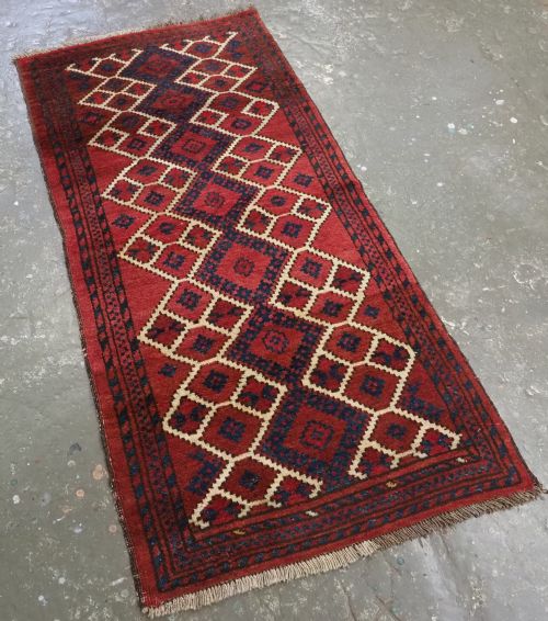 fig 1. ANTIQUE AFGHAN VILLAGE RUG, SUPERB COLOUR AND DESIGN, CIRCA 1920. 